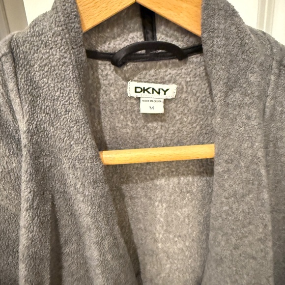 DKNY open front fleece cardigan - Picture 2 of 4
